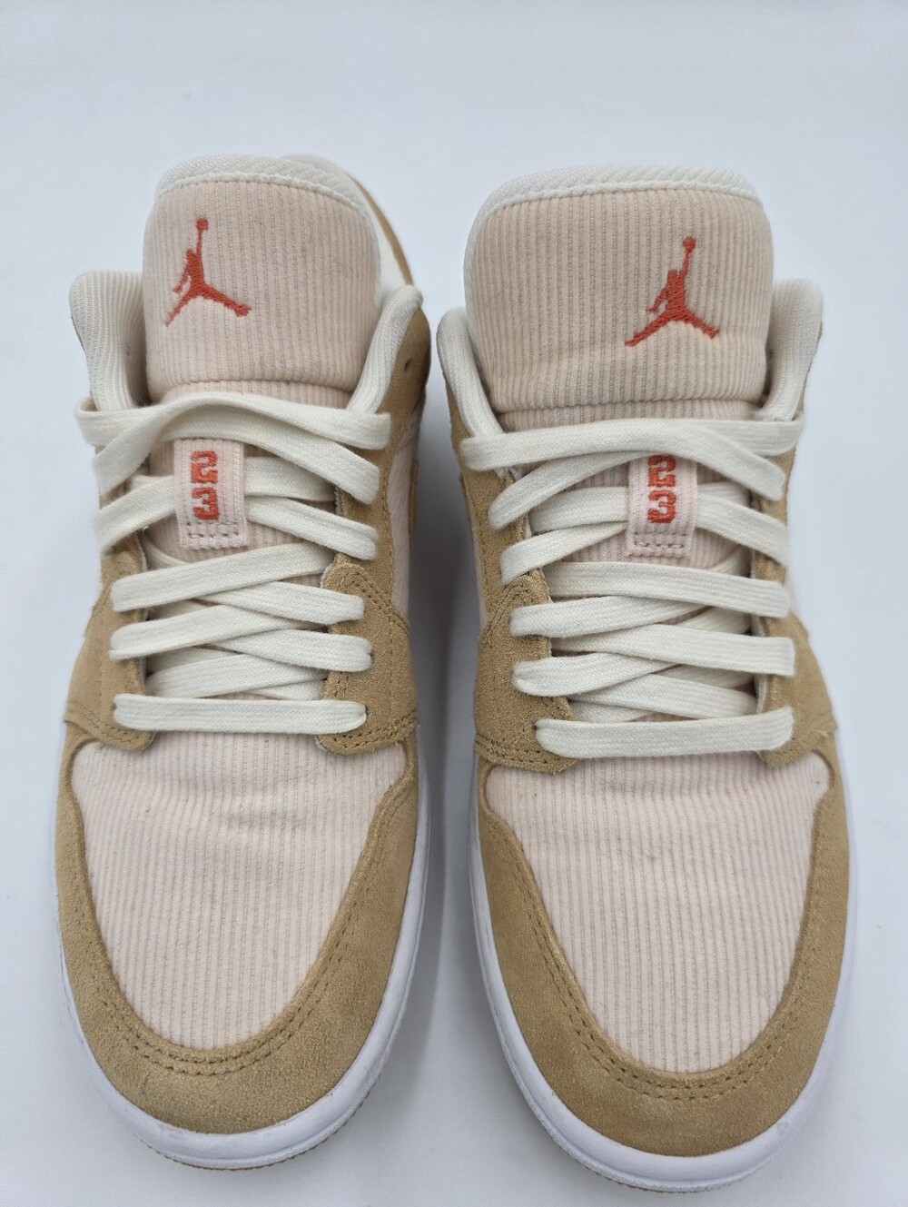 Nike Air Jordan 1 Low SE Twine Orange Corduroy Women's 7.5 DH7820-700 - Picture 6 of 9